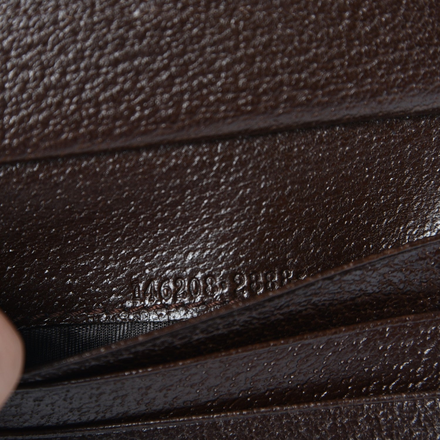 Gucci Monogram Web Compact Wallet Dark Brown 7 of 8