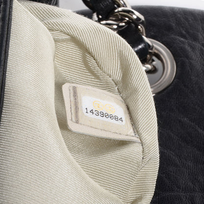 Chanel Crumpled Lambskin Mini Chain Around Messenger Black 5 of 7