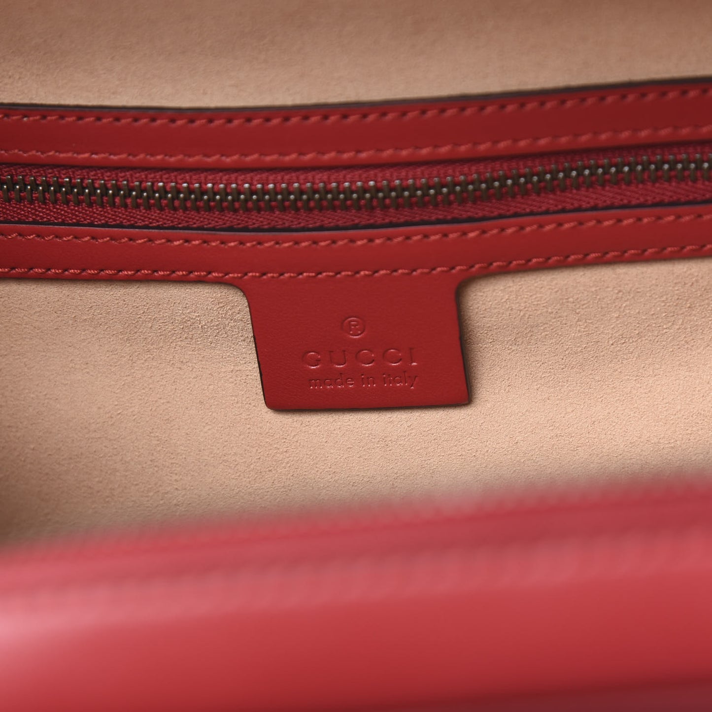 Calfskin Matelasse Sylvie Web Small GG Marmont Top Handle Shoulder Bag Hibiscus Red