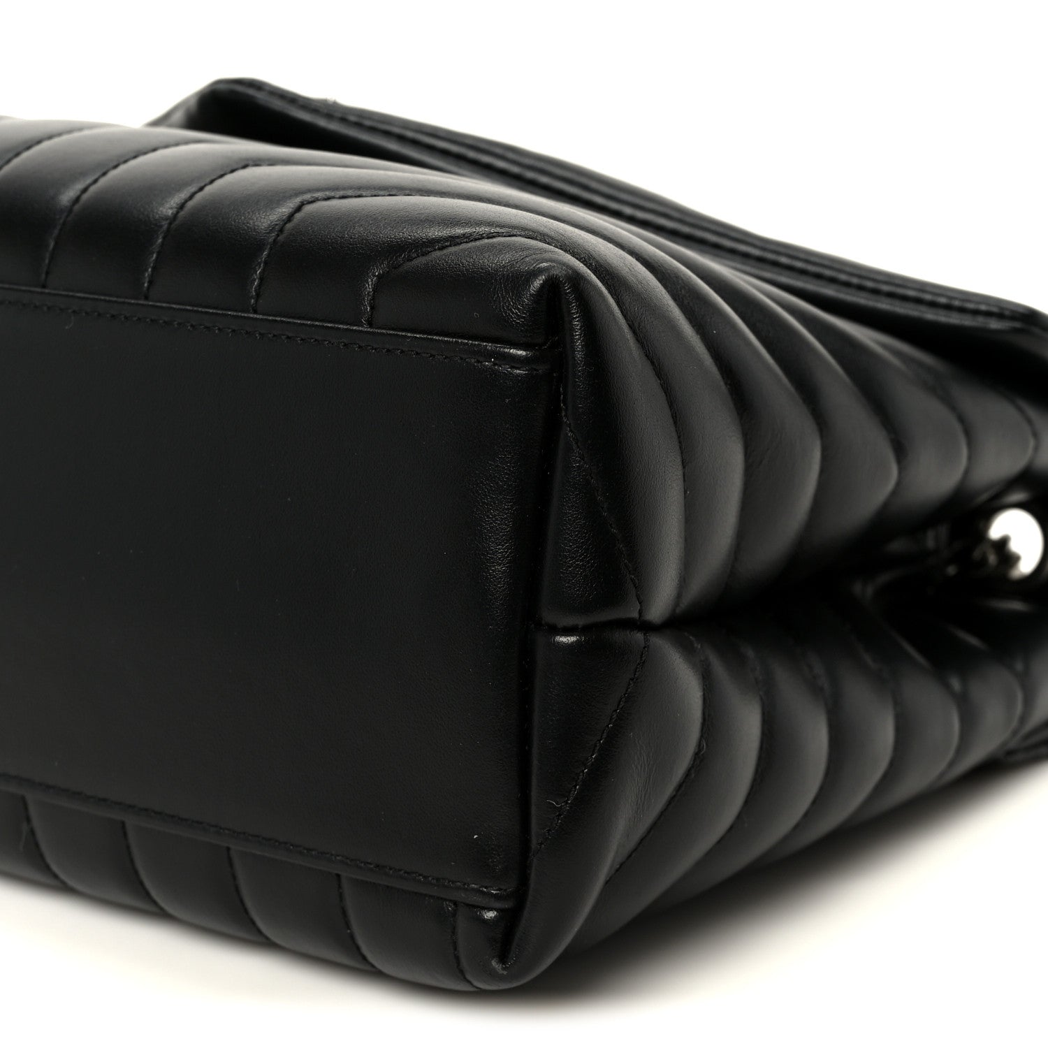 Saint Laurent Calfskin Y Quilted Monogram Medium Loulou Chain Satchel Black 10 of 10