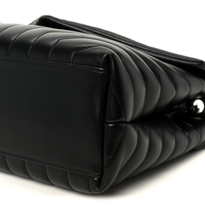 Saint Laurent Calfskin Y Quilted Monogram Medium Loulou Chain Satchel Black 10 of 10