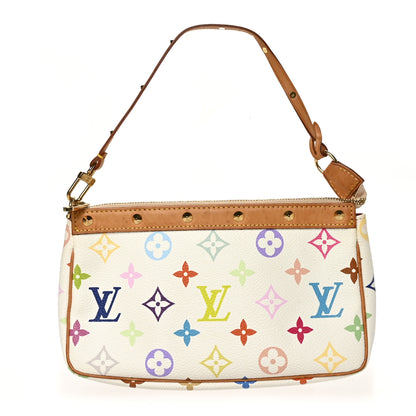 Louis Vuitton Monogram Multicolor Pochette Accessories White 1 of 6