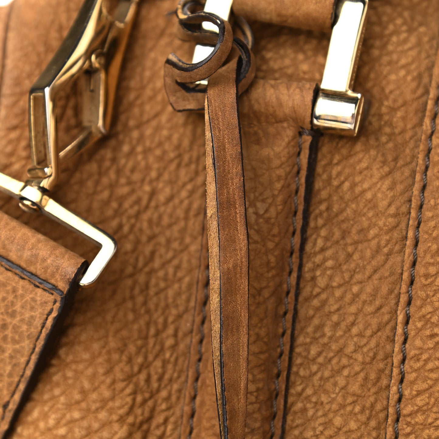 Nubuck Medium Nevinson Bowling Bag Brown