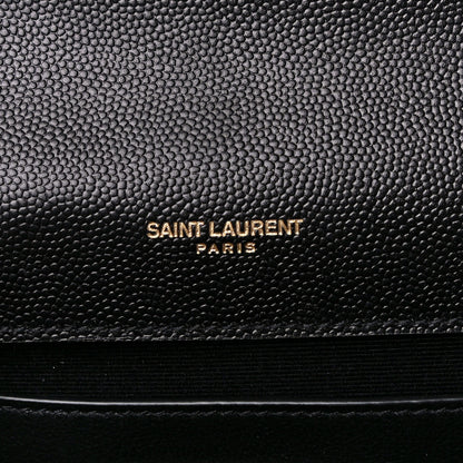 Saint Laurent Grain De Poudre Small Monogram Kate Satchel Black 6 of 10