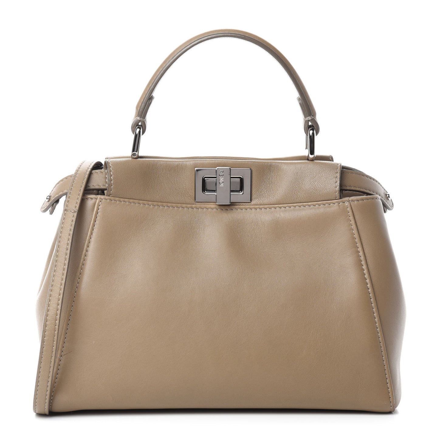 Nappa Mini Peekaboo Iconic Satchel Tortora
