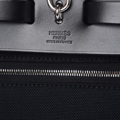 Hermes Military Toile Vache Hunter Herbag Zip PM 31 Black 7 of 11
