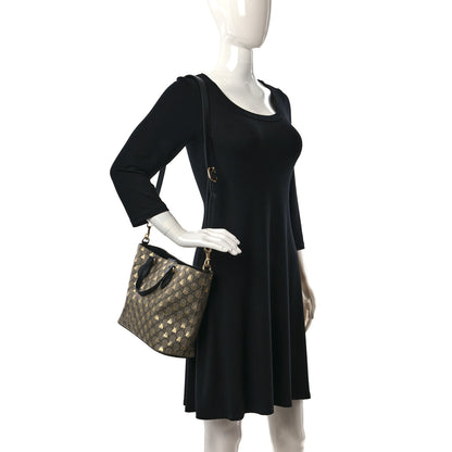 Gucci Soft GG Supreme Monogram Bees Small Crossbody Tote Beige Oro Black 3 of 9