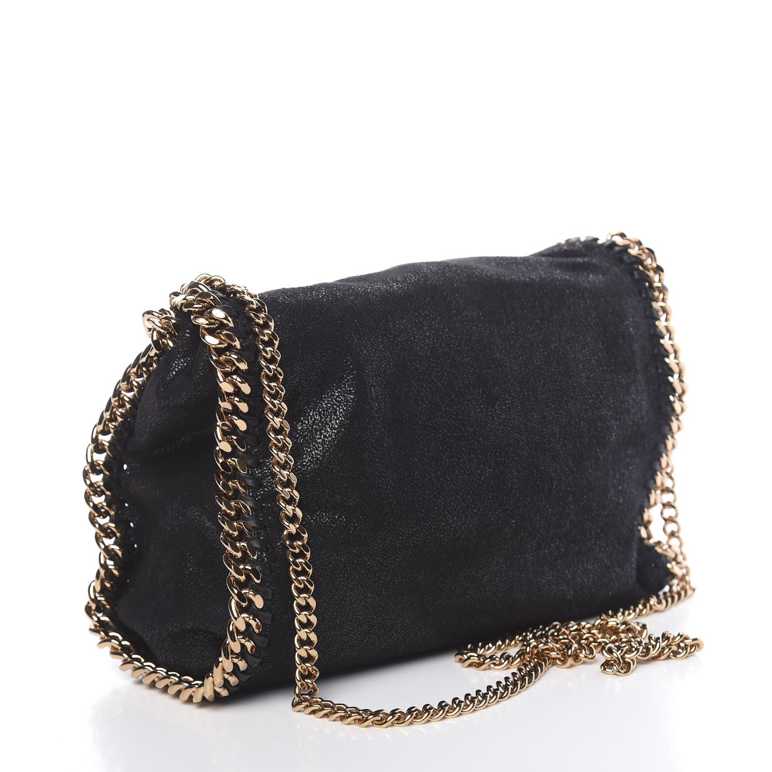 Stella McCartney Shaggy Deer Mini Falabella Shoulder Bag Black 3 of 9