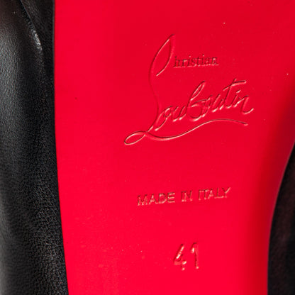 Christian Louboutin Kid Palais Royal 140 Pumps 41 Black 6 of 8