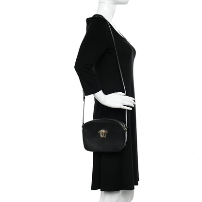 Versace Calfskin Palazzo Camera Bag Black 2 of 9