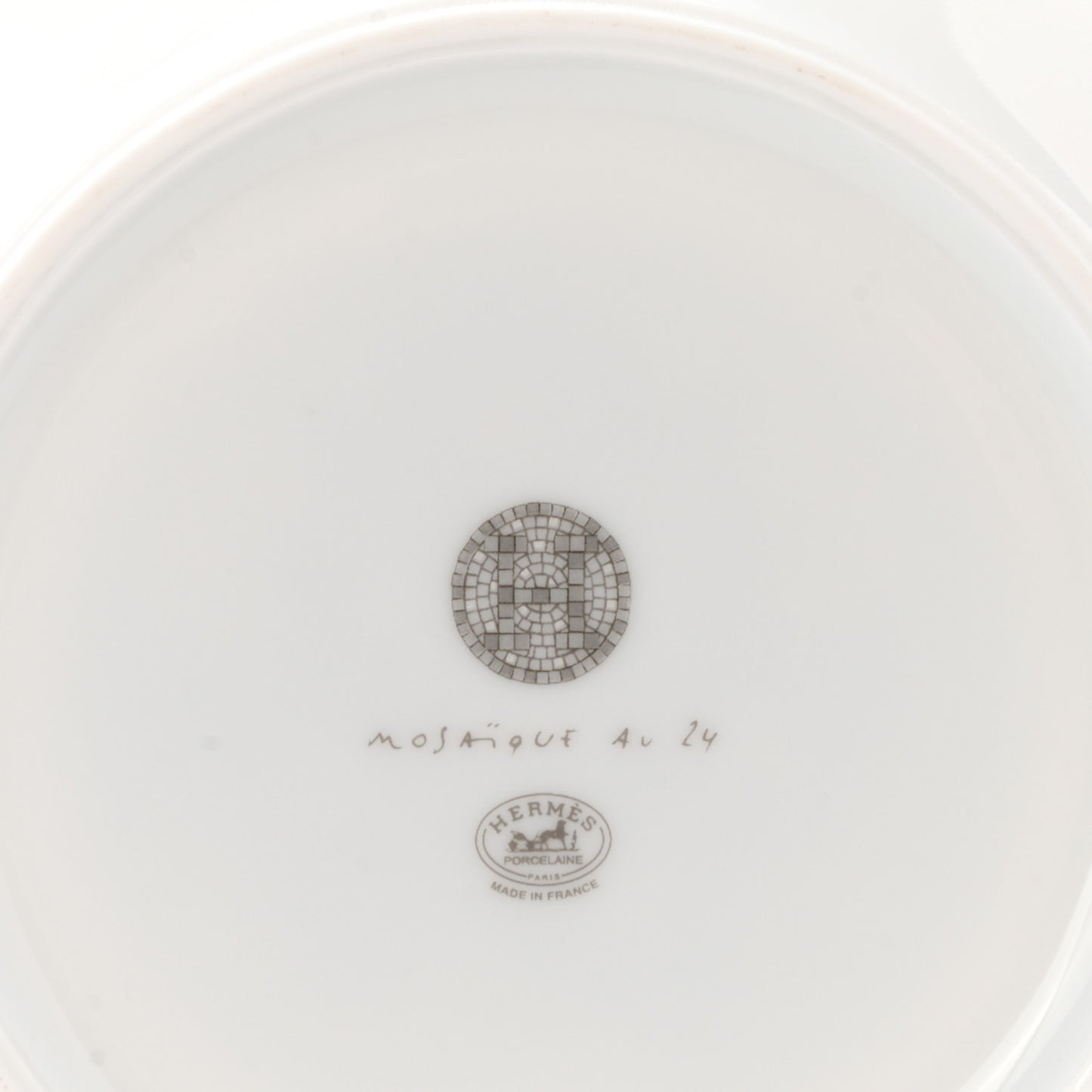 Porcelain Mosaique Au 24 Breakfast Cup And Saucer Set Of 2 Platine