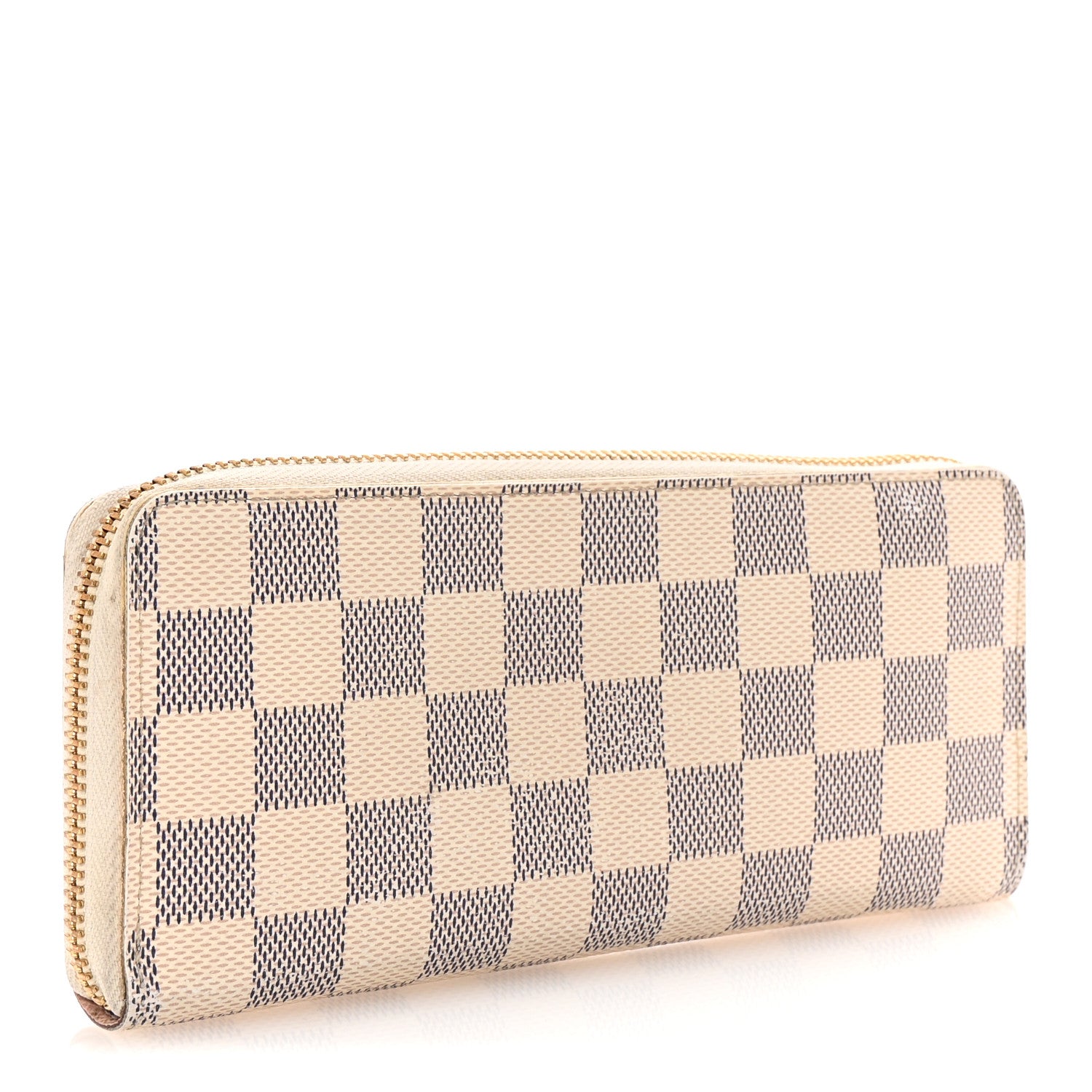 Louis Vuitton Damier Azur Clemence Wallet Rose Ballerine 3 of 7