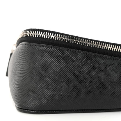 Prada Saffiano Triangle Belt Bag Black 11 of 12