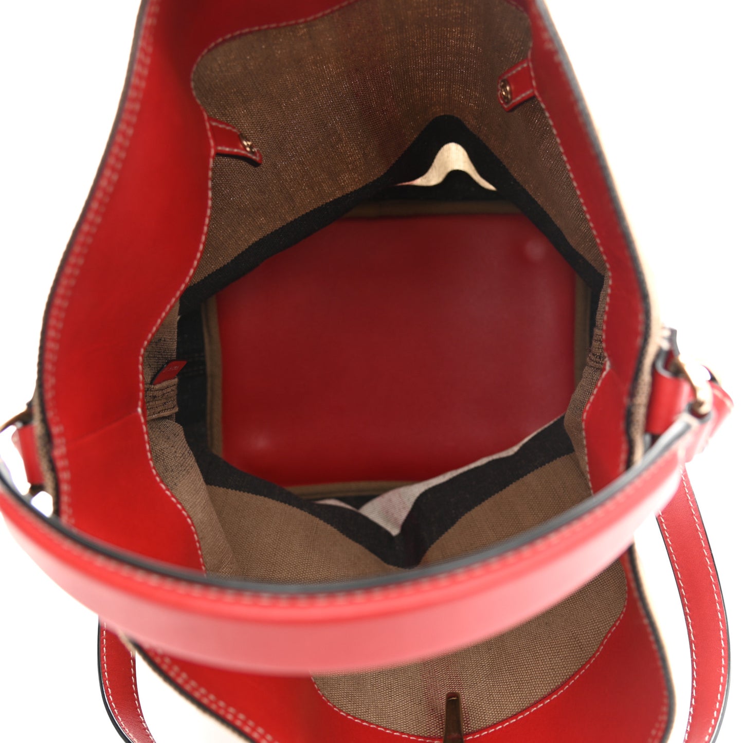 Canvas Mega Check Medium Ashby Hobo Cadmium Red