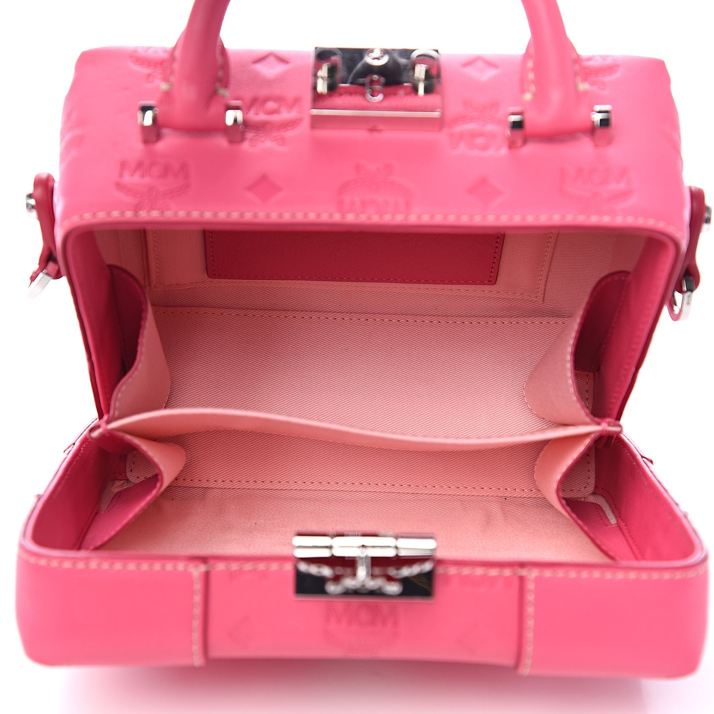 Calfskin Ottomar Monogram Small Berlin Crossbody Sugar Pink