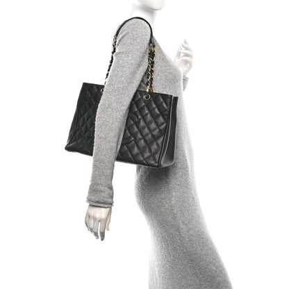 Chanel Caviar Quilted Grand Shopping Tote GST Black 2 of 12