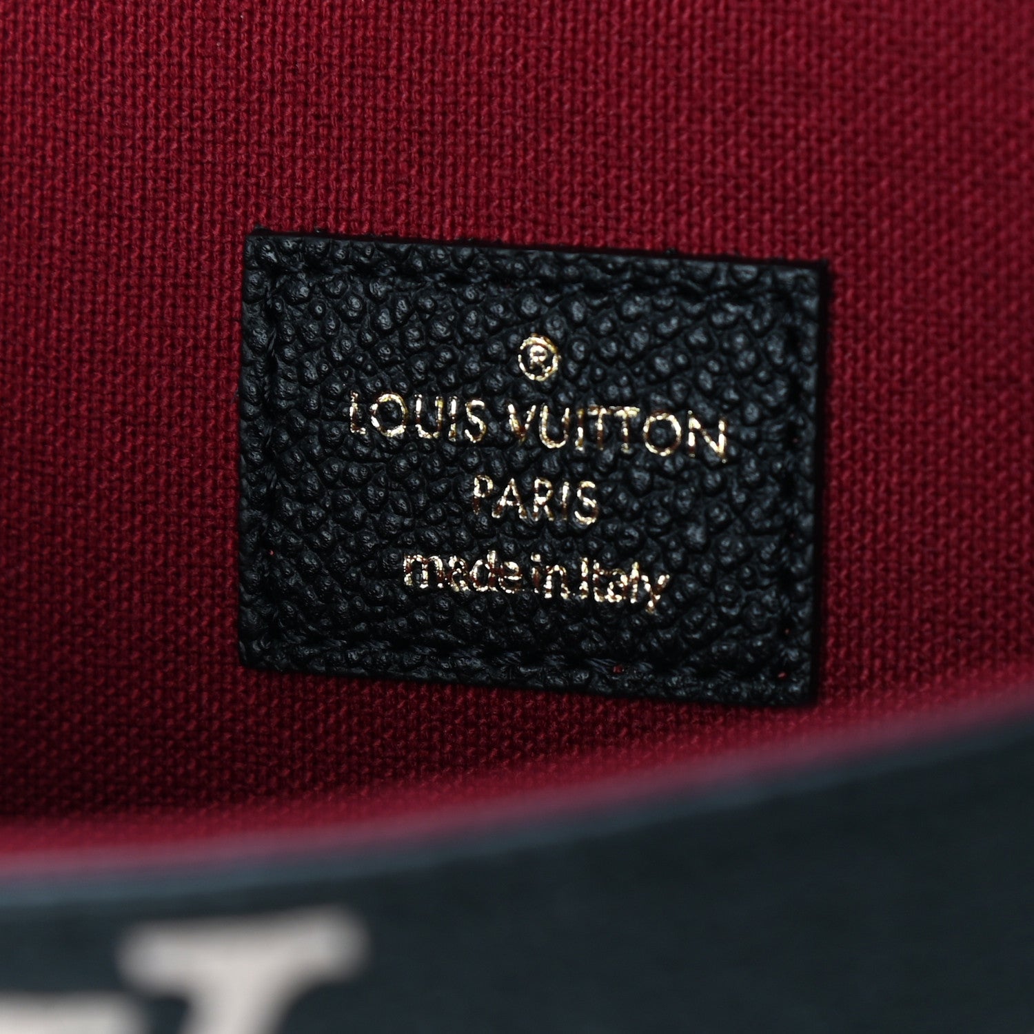 Louis Vuitton Empreinte Monogram Giant Felicie Pochette Black Beige 5 of 5