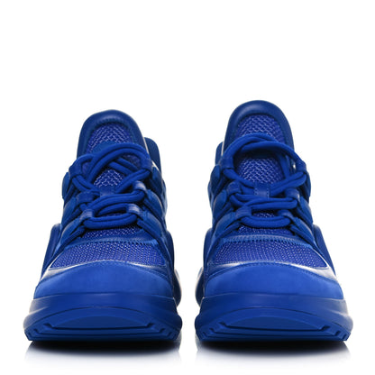 Louis Vuitton Calfskin Technical Nylon LV Archlight Sneakers 35 Blue 2 of 9
