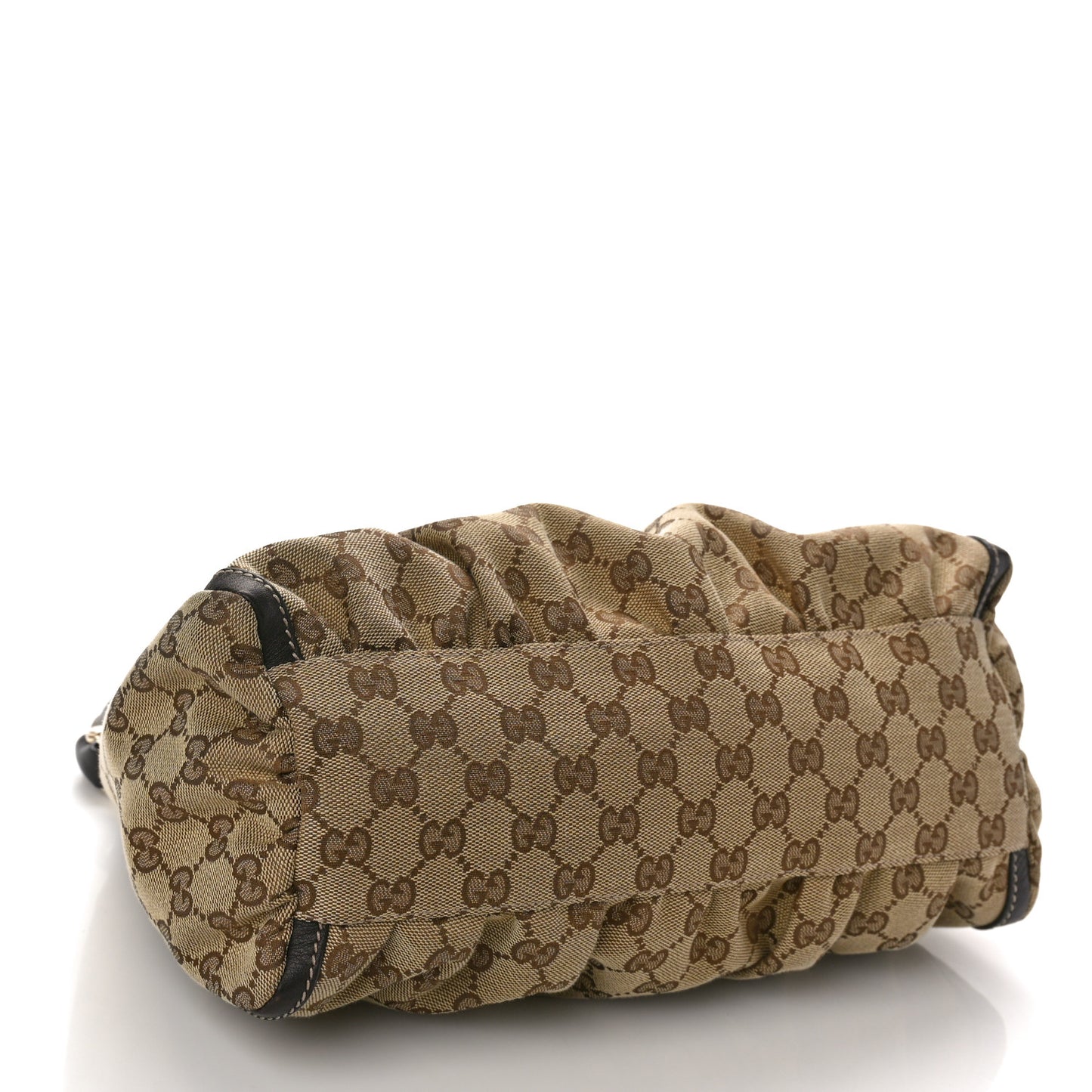 Monogram Medium D Gold Ring Hobo Dark Brown