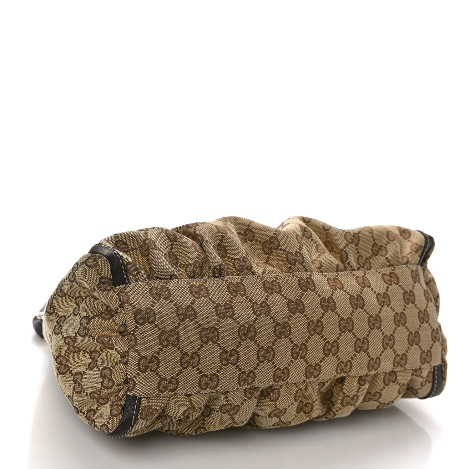 Gucci Monogram Medium D Gold Ring Hobo Dark Brown 4 of 10