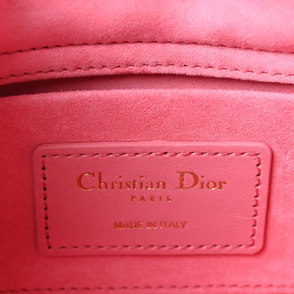 Christian Dior Lambskin Cannage Mini Lady D-Joy Fraise 5 of 9