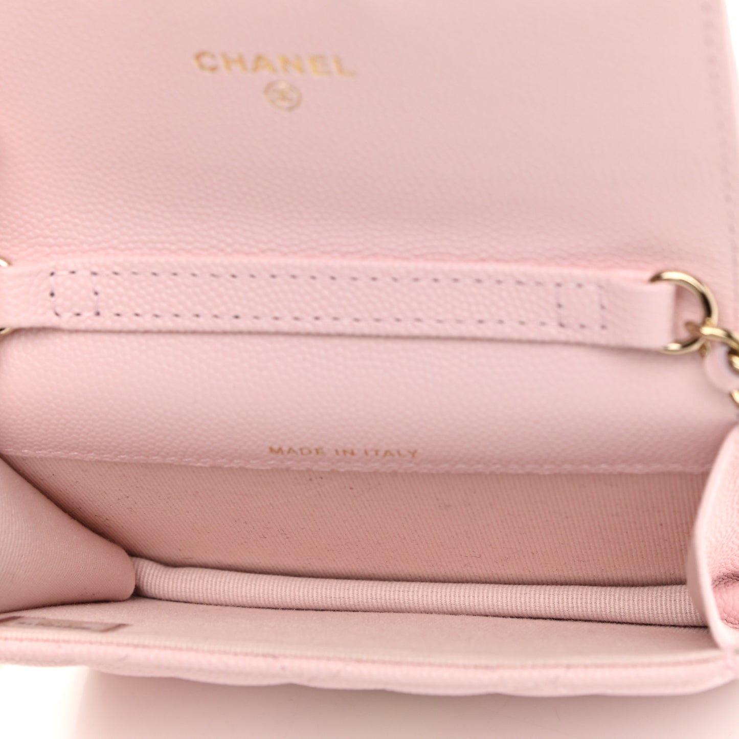 Caviar Quilted Mini Chain Bag Pink