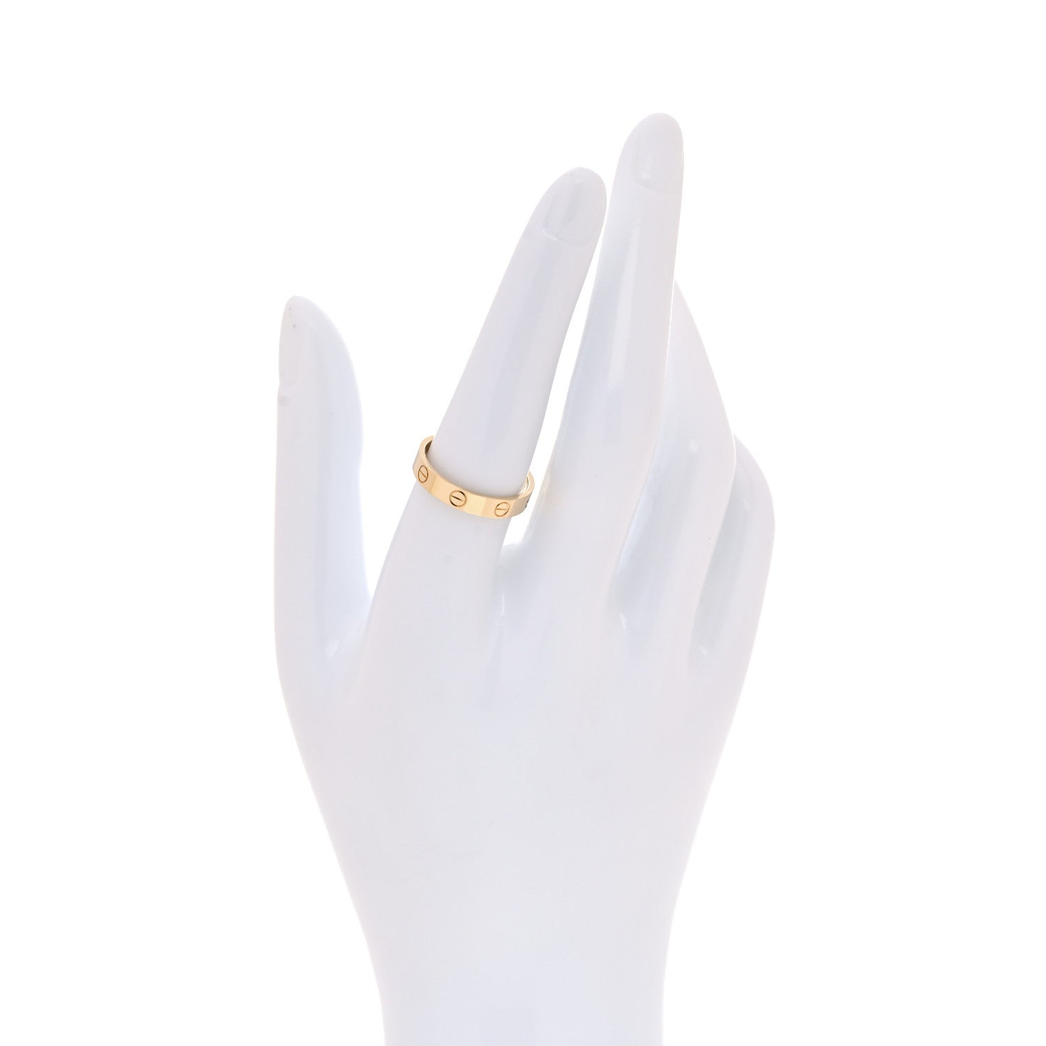 Cartier 18K Yellow Gold 3.5mm LOVE Wedding Band Ring 55 7.25 2 of 5