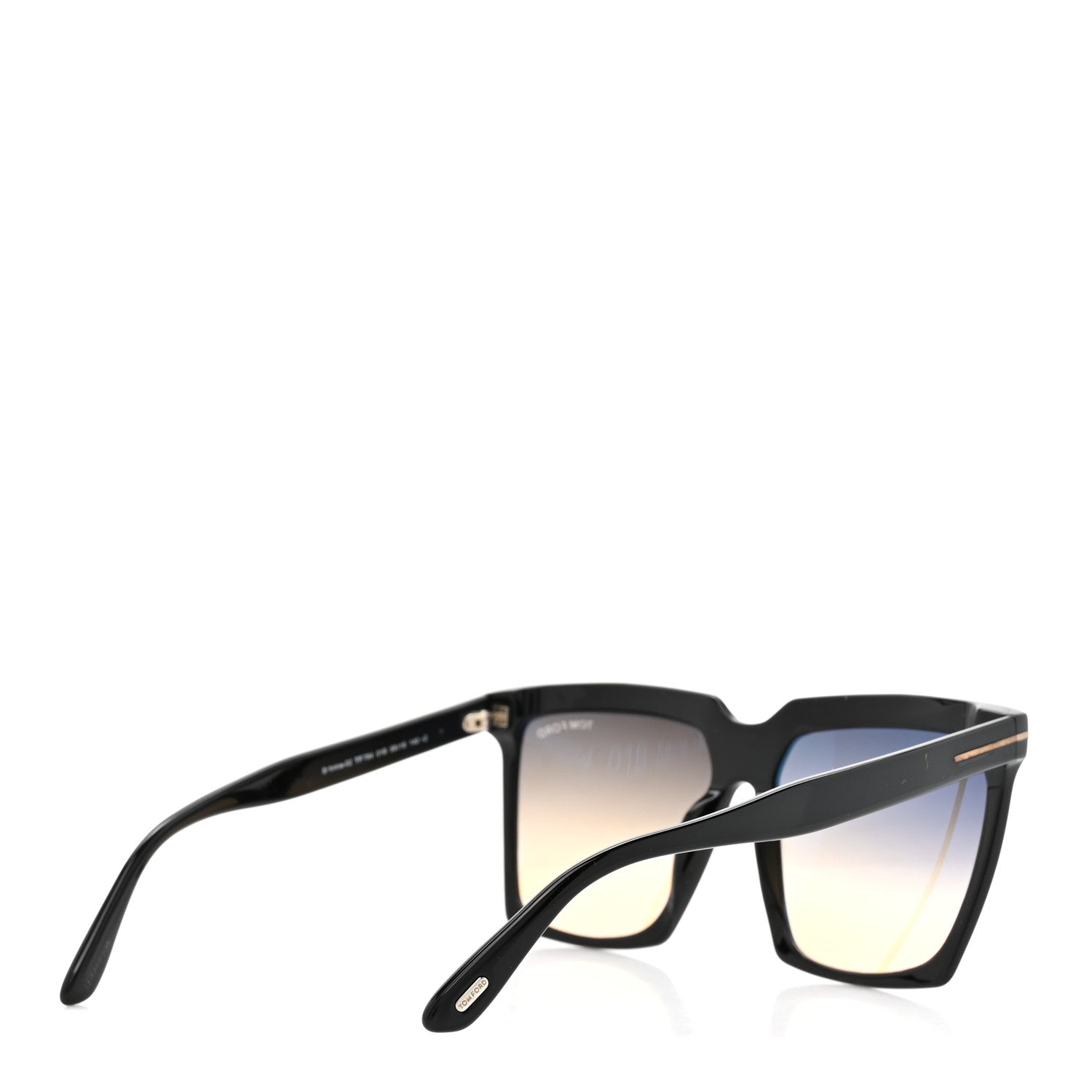 Tom Ford Acetate Sabrina Square Sunglasses TF764 Black 7 of 14