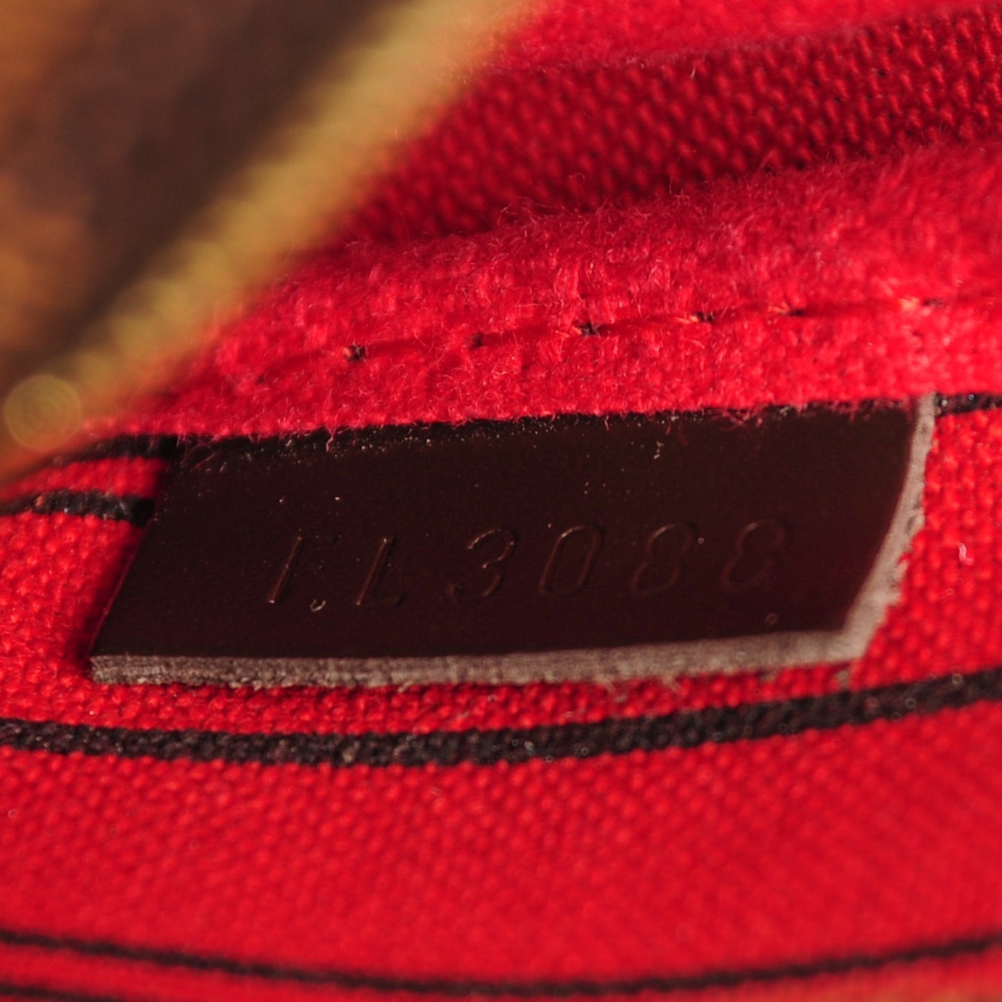 Damier Ebene Complice Trunks and Bags Mini Pochette Accessories Red