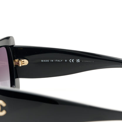 Chanel Acetate Rectangle Sunglasses 5435-A Black 6 of 8