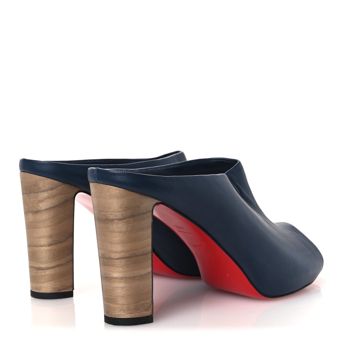 Nappa Corinthe 100 Peep Toe Mule 40.5 40.5 Version Denim