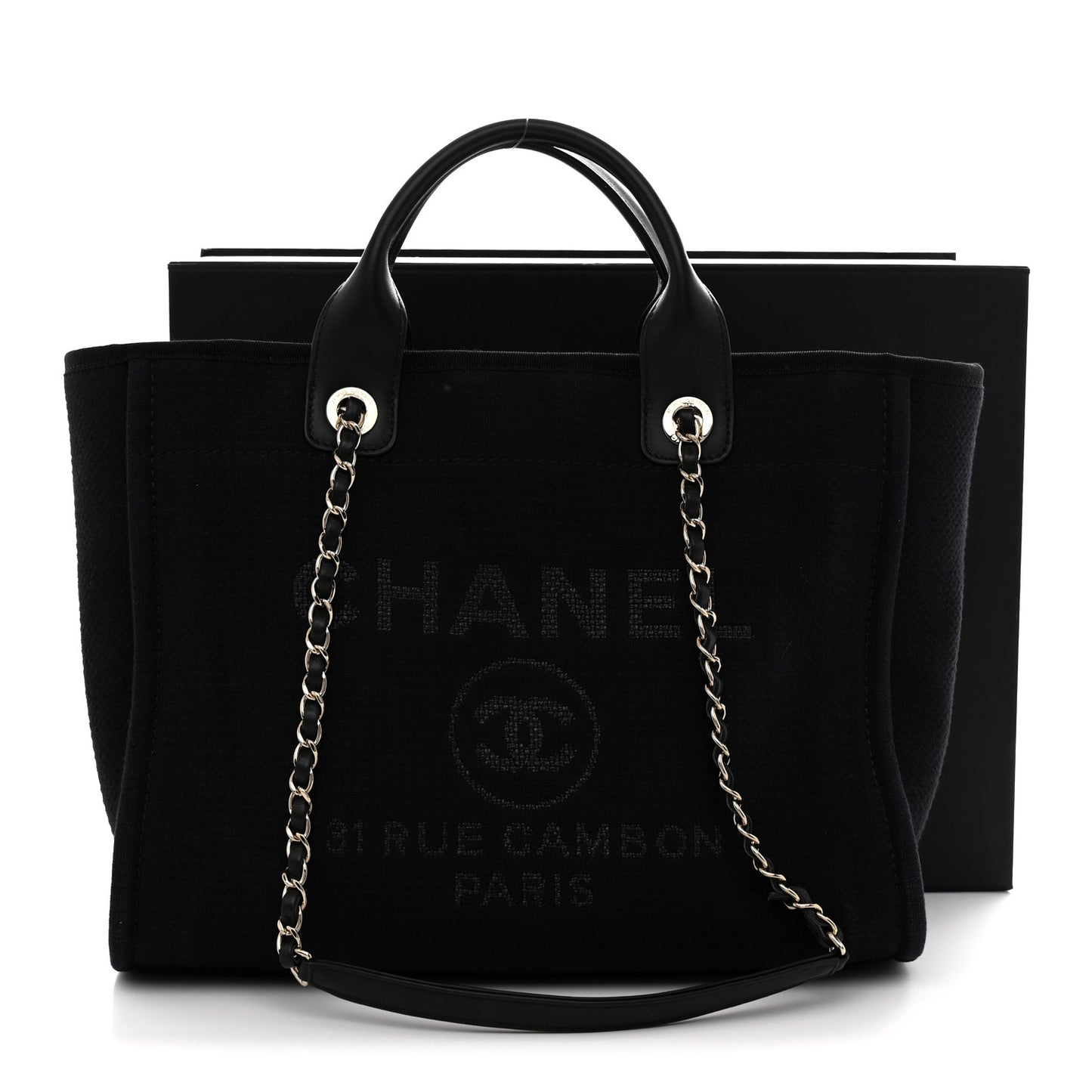 Mixed Fibers Small Deauville Tote Black