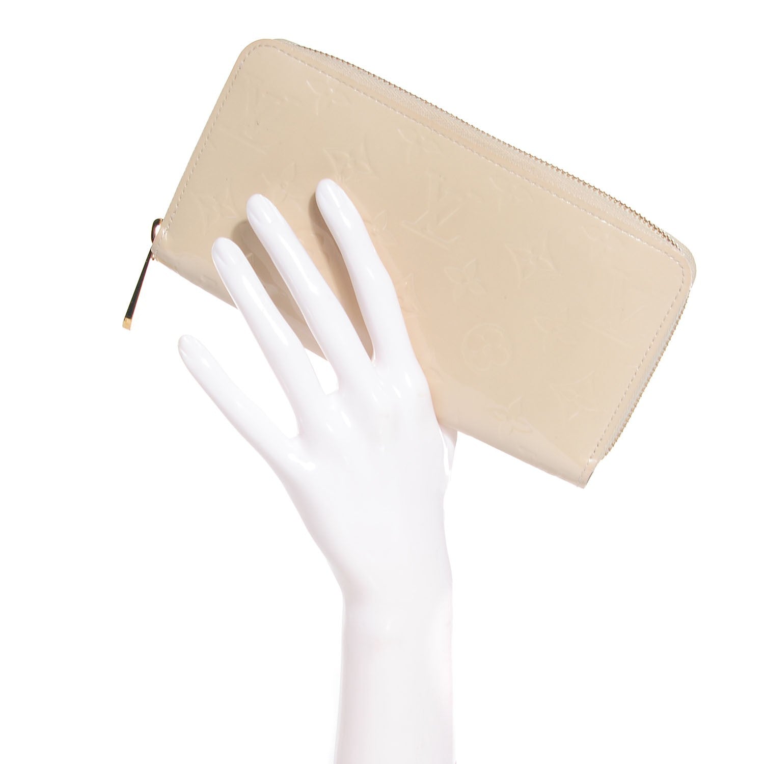 Louis Vuitton Vernis Zippy Wallet Blanc Corail 2 of 8