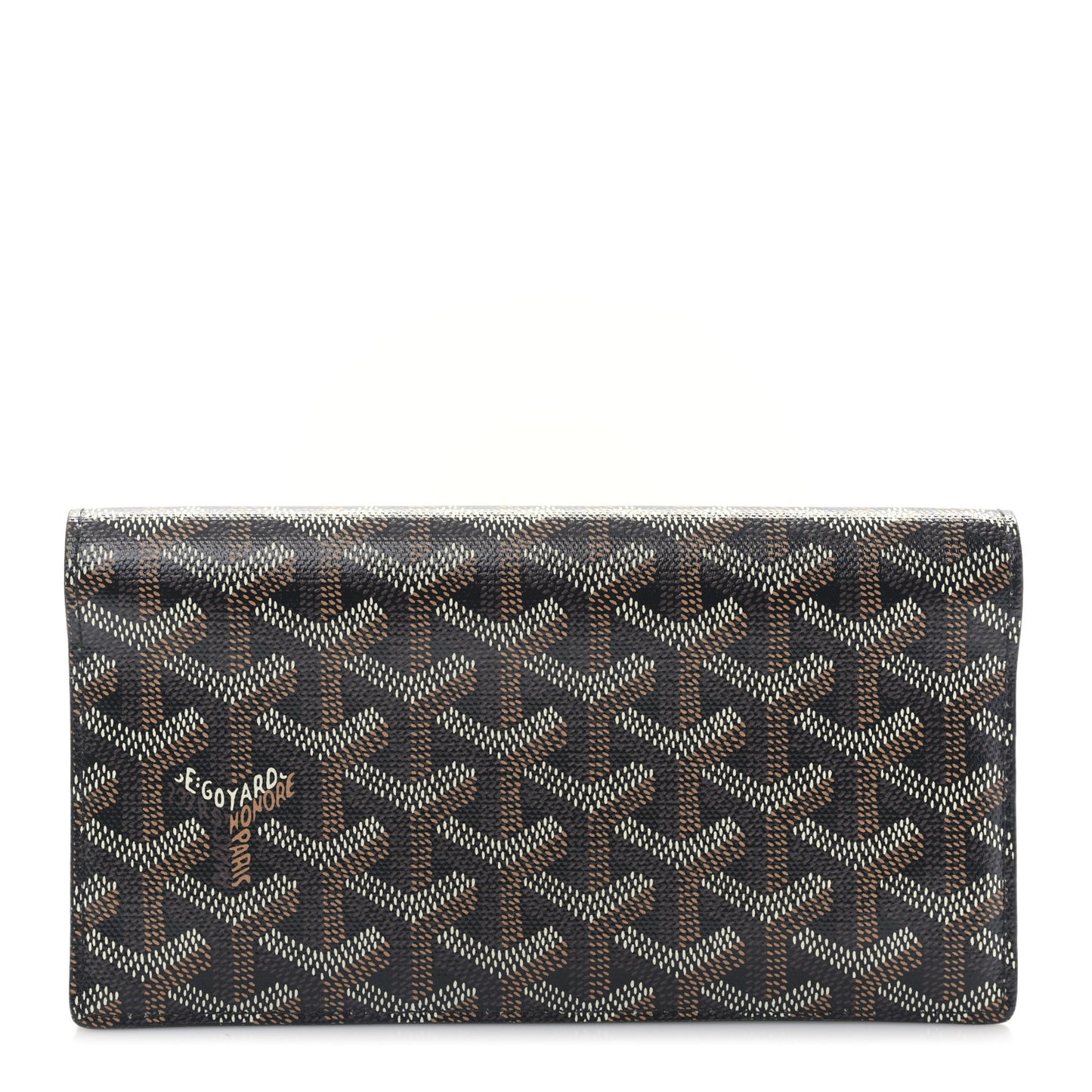 Goyardine Long Bi-Fold Wallet Black