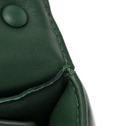 Bottega Veneta Lambskin Maxi Intreccio Padded Chain Cassette Crossbody Bag Raintree 10 of 13