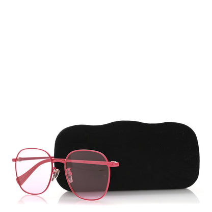 Gucci Metal Round GG Sunglasses GG1142SA Pink 9 of 9
