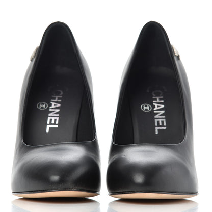 Chanel Lambskin CC Pumps 35 Black 2 of 16