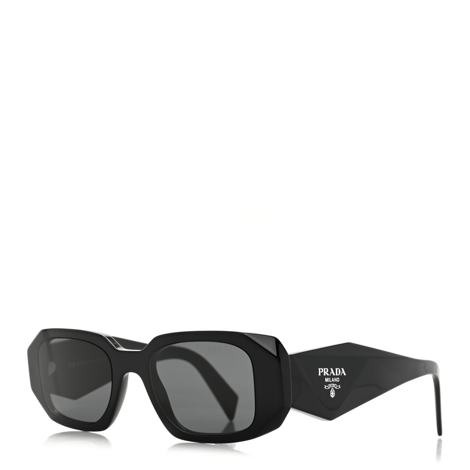 Prada Acetate Symbole Sunglasses SPR 17W Black 1 of 8