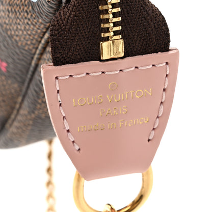 Louis Vuitton Damier Ebene 2020 Christmas Animation Big Wheel Mini Pochette Accessories Rose Ballerine 6 of 10