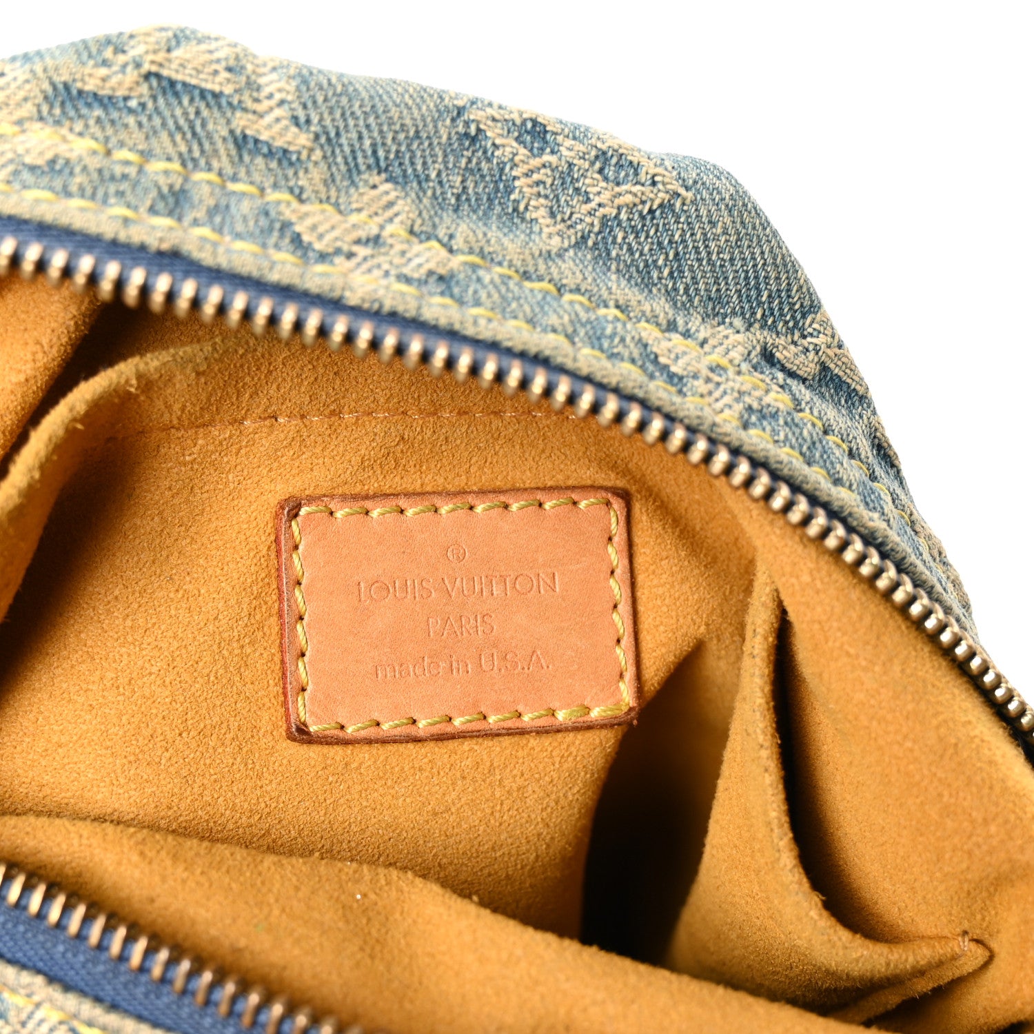 Louis Vuitton Denim Monogram Baggy GM Blue 6 of 13