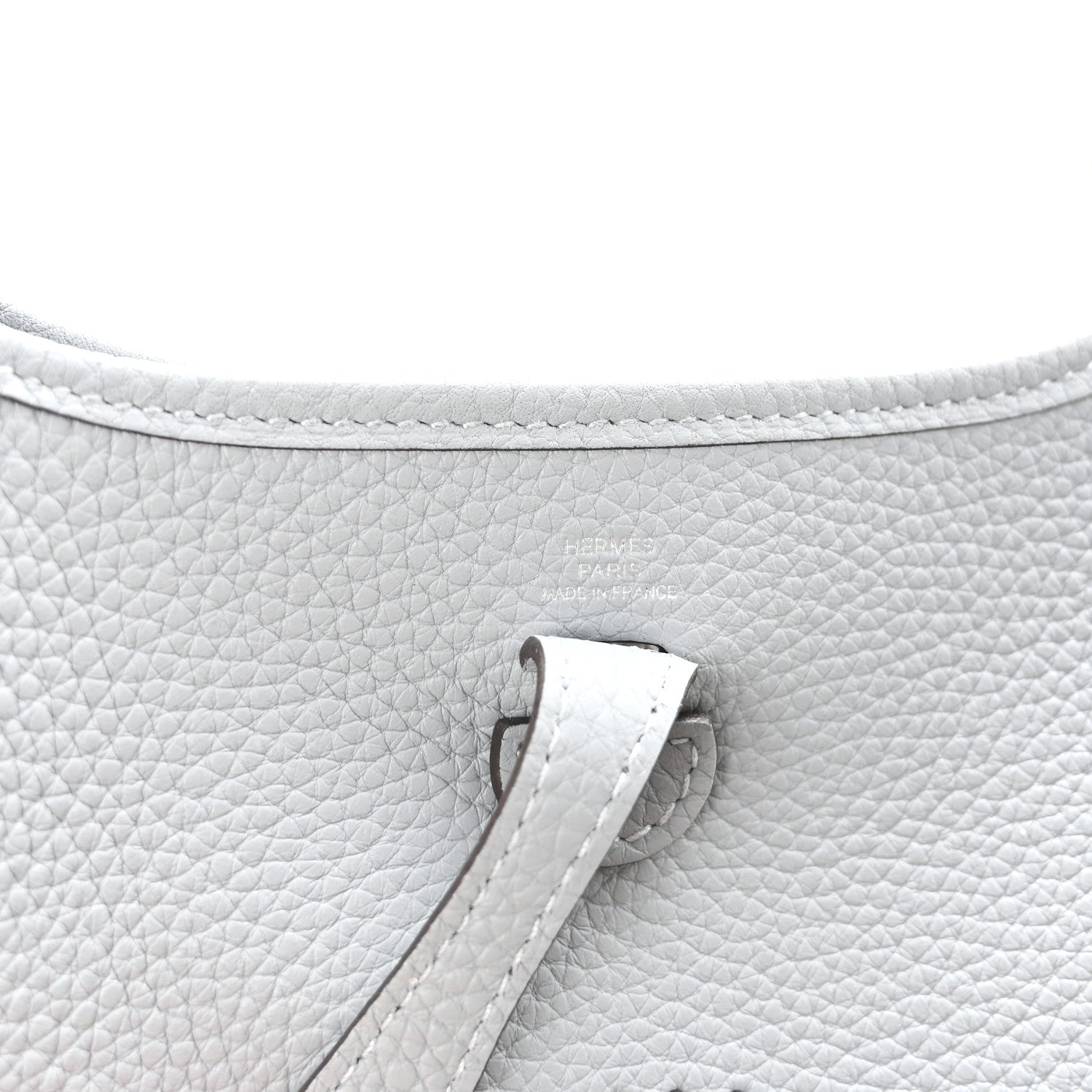 Hermes Taurillon Clemence Evelyne TPM Gris Pantin 6 of 11