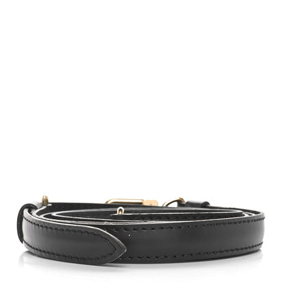 Louis Vuitton Calfskin 12mm Adjustable Shoulder Strap Black 2 of 5