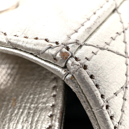 Christian Dior Metallic Grained Calfskin Cannage Small Lucky Badges My Lady Dior Silver 19 of 19