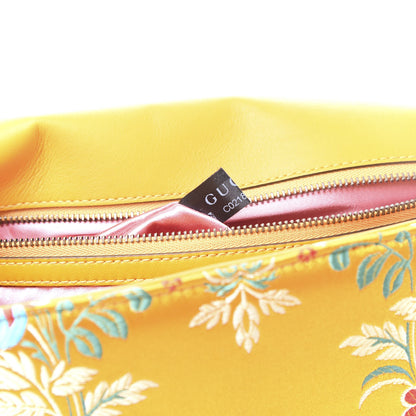 Gucci Jacquard Matelasse Floral Medium GG Marmont Shoulder Bag Yellow 6 of 10