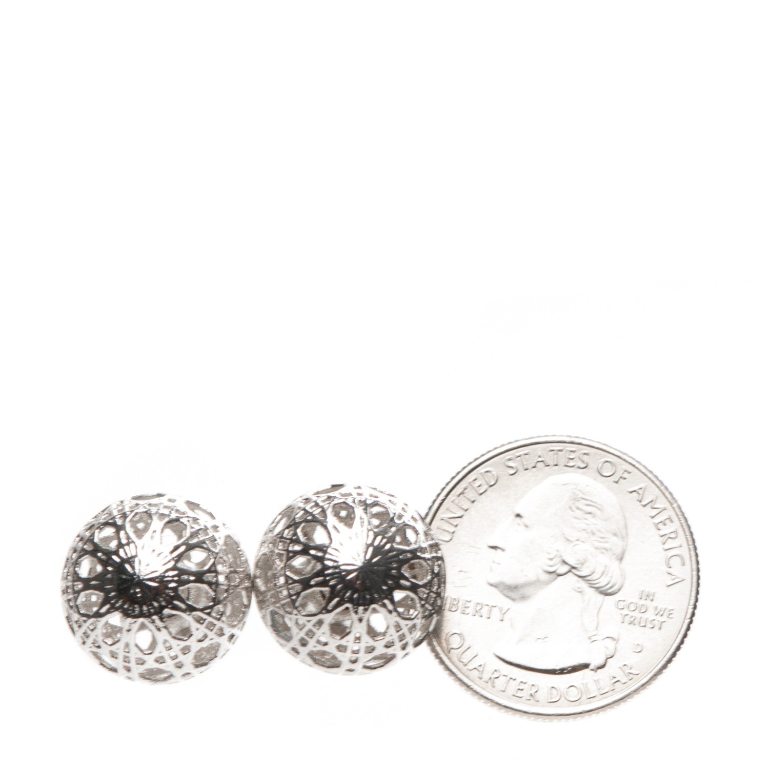 Christian Dior Cannage Mise En Dior Tribal Earrings Silver 3 of 5