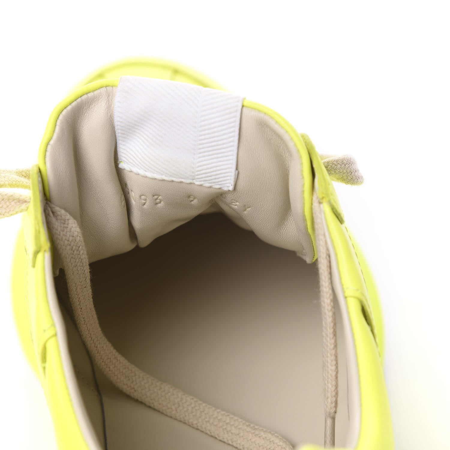 Gucci Calfskin Mens Rhyton Sneakers 9 Yellow Fluo 9 of 11