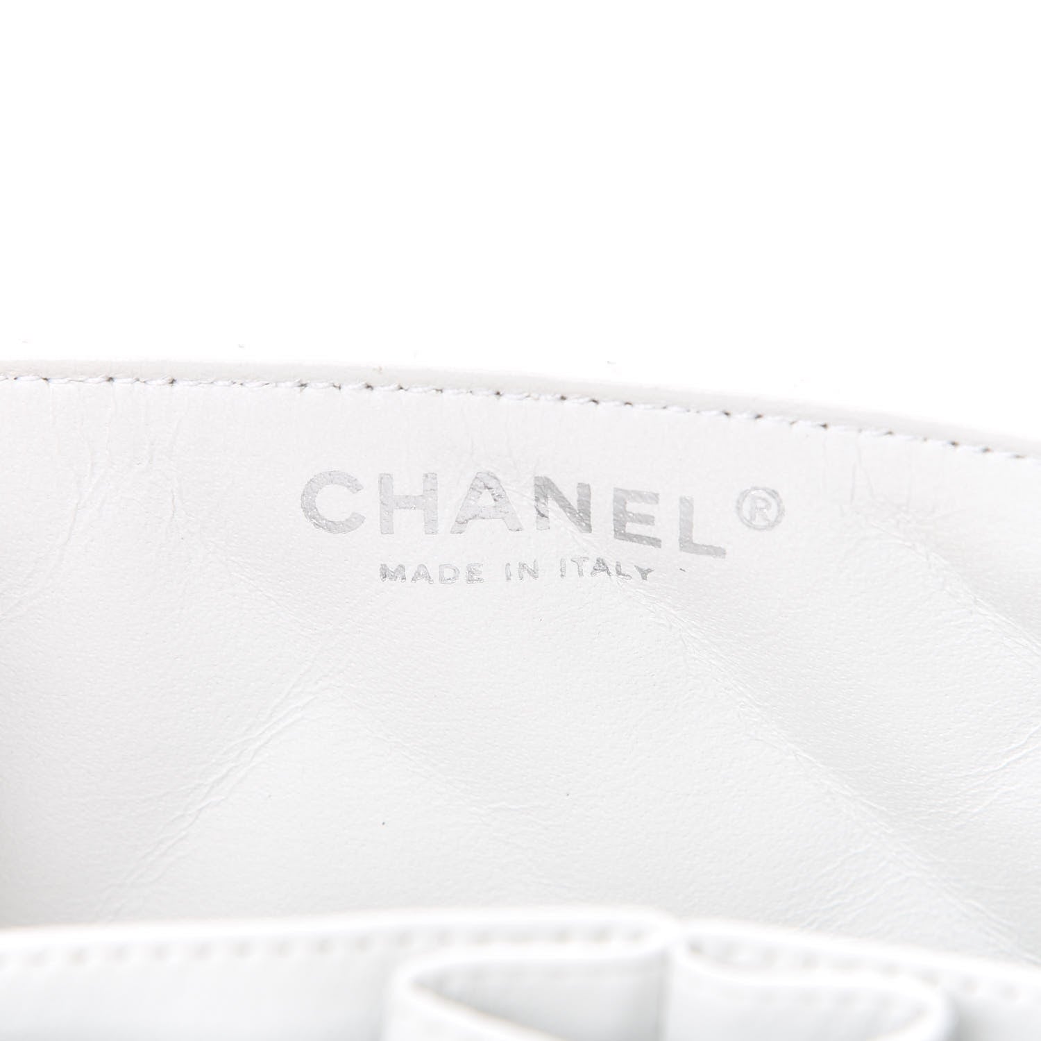 Chanel Caviar Quilted East West Flap Bijoux Chain White 5 of 10