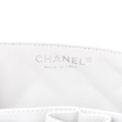 Chanel Caviar Quilted East West Flap Bijoux Chain White 5 of 10