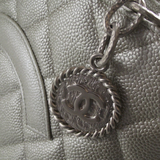 Chanel Caviar Medallion CC Tote Gold Silver 10 of 10