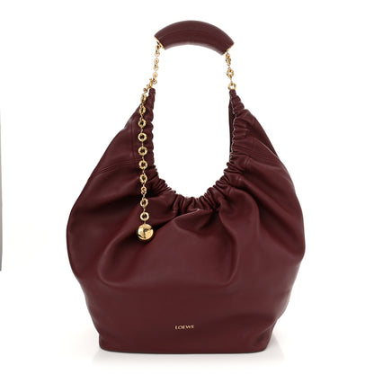 Loewe Buttery Nappa Lambskin Medium Squeeze Bag Burgundy 1 of 9